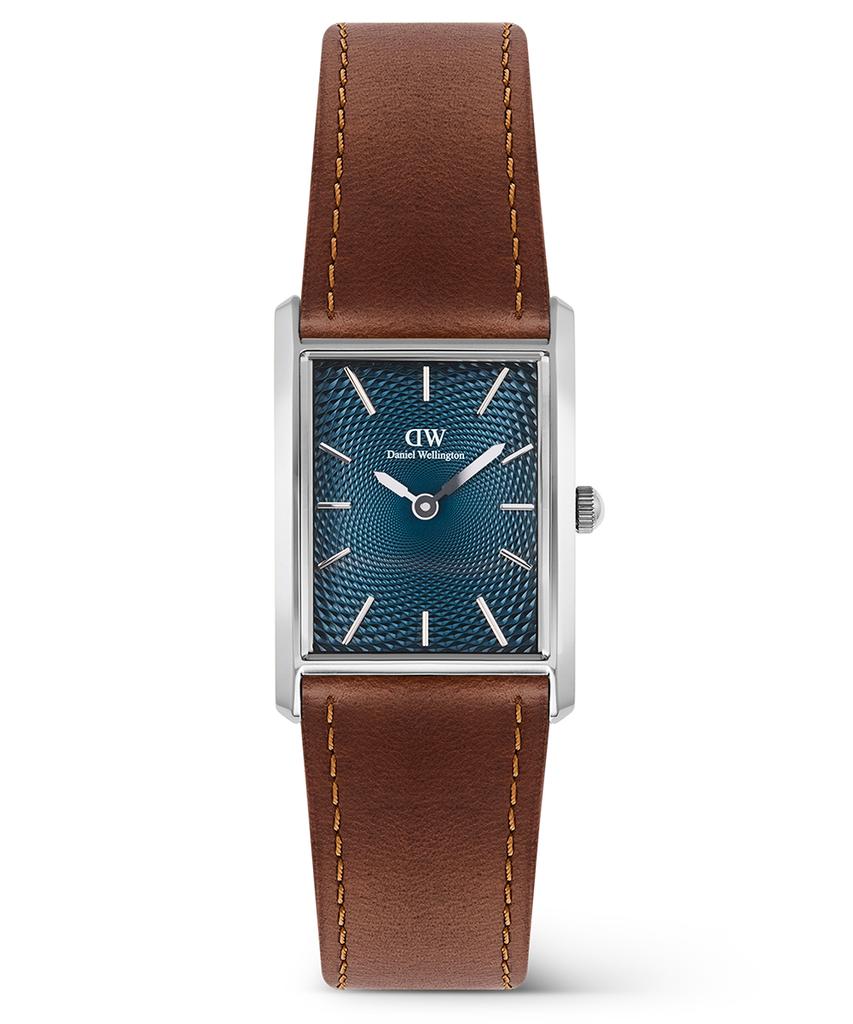 Danielwellingteon Bound Light Brown Arctic Blue Dial Vintage Brown Leather Watch
