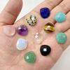 Natural Stone Amethysts Pendants Faceted Water Drop Rose Clear Quartzs for Jewelry Making Diy Necklace Earring Healing Accessory