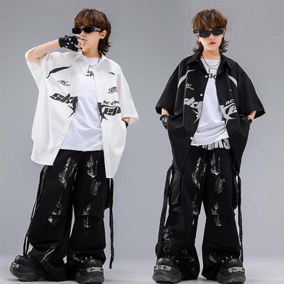 Children's Trendy Hip Hop Street Dance Costume Set for June 1st Performances