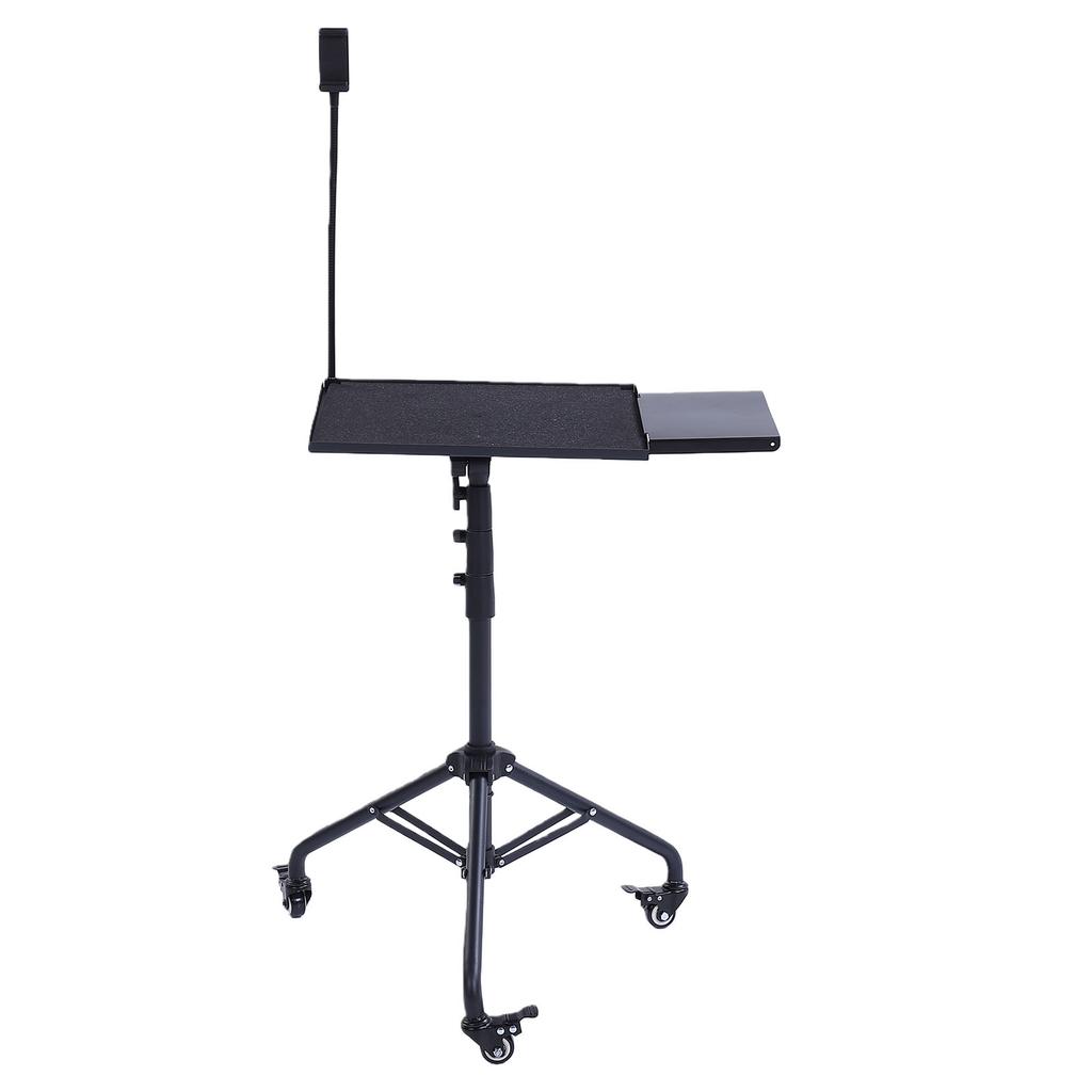 Laptop Tripod Stand Adjustable Height 28 51.2 Inch Portable Projector Tripod Stand with Casters Mouse Tray Phone Holder