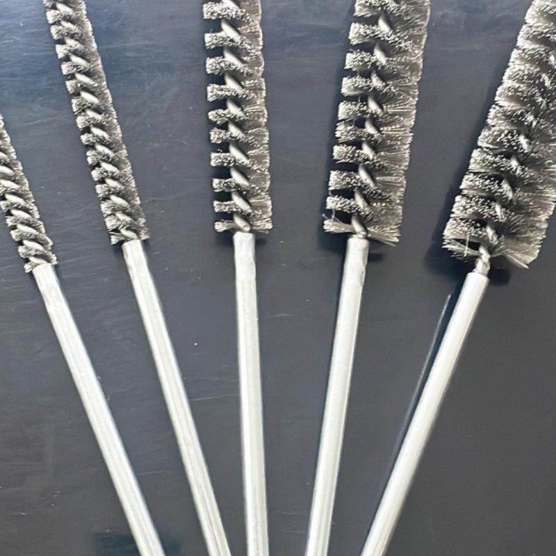 Abrasive Wire Tube & Pipe Brush - Steel Bristle for Deburring & Polishing