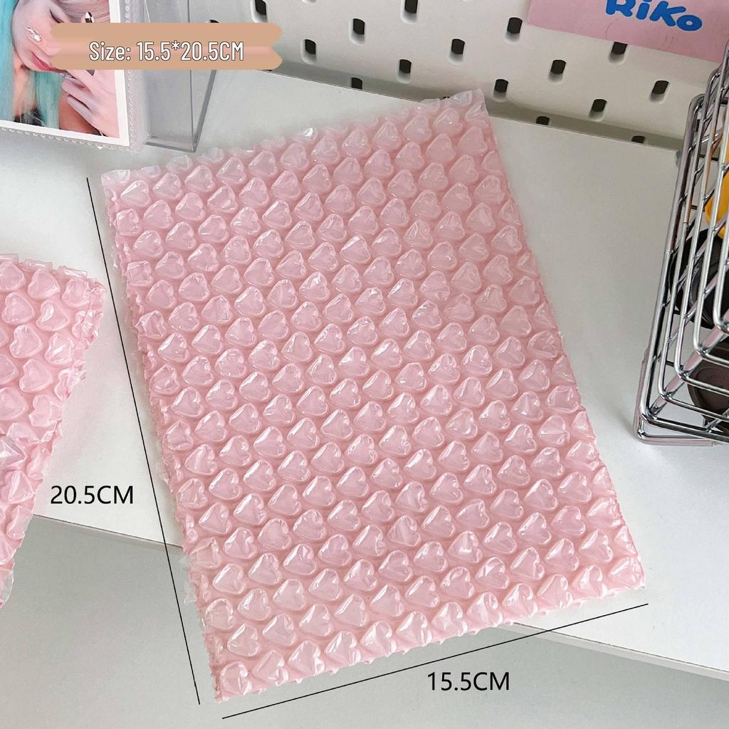 Shockproof Waterproof Pink Heart Bubble Envelope for Small Gifts and Cards