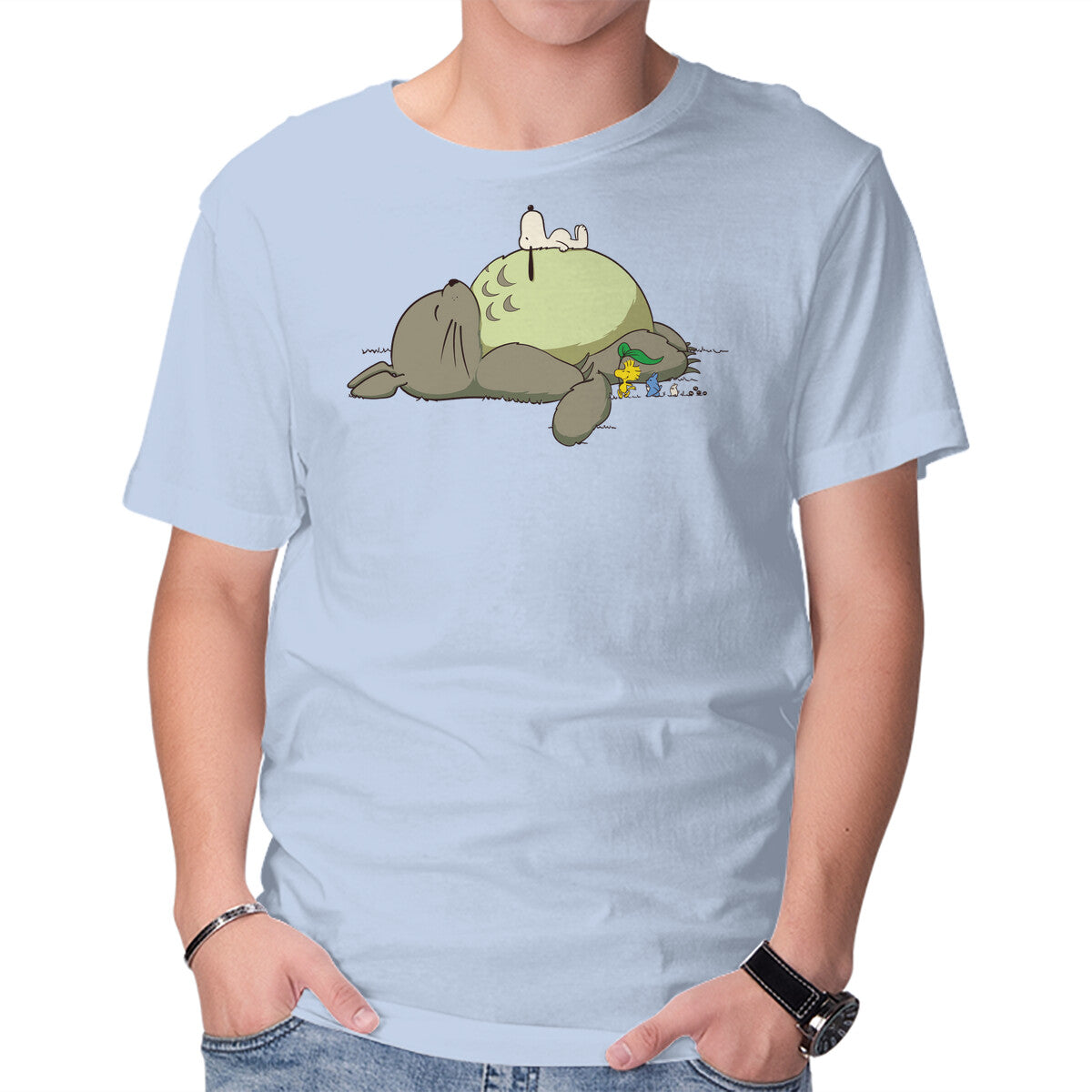 Unisex Crew Neck T-Shirt New Neighbor Graphic Short Sleeve Casual Tee M