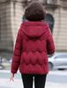 Women’s Short Hooded Windproof Thicken Warm Winter Jacket Gift for Mom