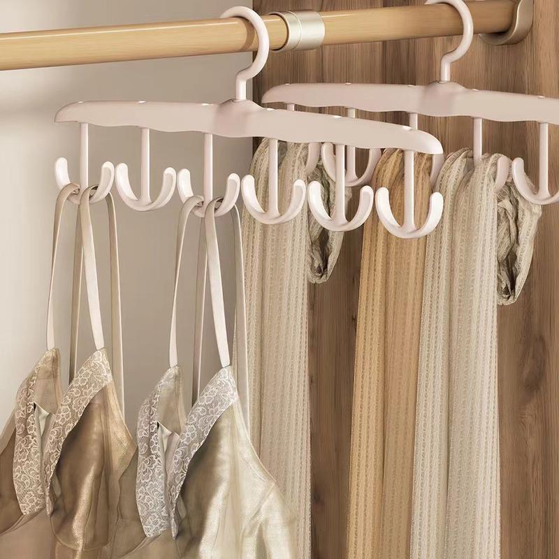 360-degree Rotating Clothes Hanger Holder Sling Scarf Underwear Storage Rack Wardrobe Organizer