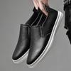 Marca di Moda Scarpe Casual da Uomo Vera Pelle Uomo Stringate Traspiranti Morbide Sneakers Bianche Casual Ballerine Scarpe da Uomo Scarpe Slip-On