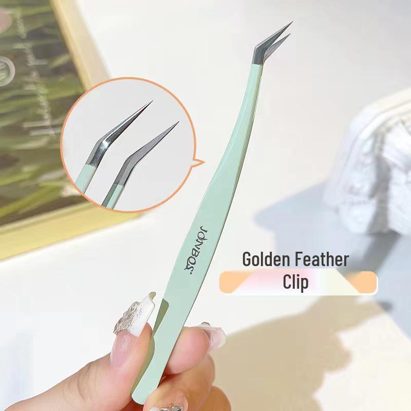 Mengjie 12-Row Cat Elf False Eyelashes, Large Capacity Natural Clusters, Segmented for On-Camera Use