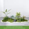 Luxury Faux Green Plant and Flower Decor - Indoor Moss and Grass Clusters for Elegant Landscaping.