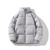 New Couples Stand Collar Cotton-padded Jacket Loose Short Unisex Padded Cotton-padded Bread Coat In Winter.