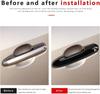 For Toyota Rav4 Rav 4 2019-2014 Car Carbon Style Black Exterior Door Handle Moulding Cover Trim Accessories Vehicle Decoration