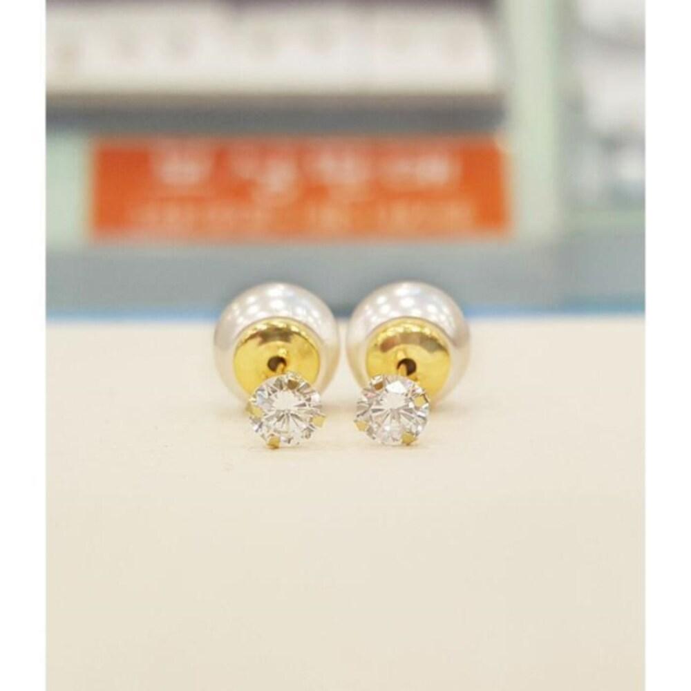 Volare Savezone01 14K Clutch 2-Piece Earrings Ge137 (15766197)