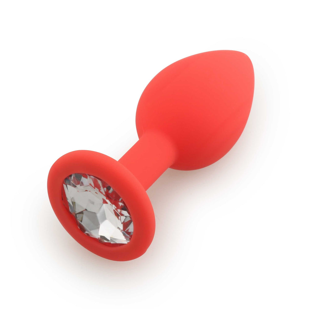 Plug Rouge Bijou Cristal Medium Db Ry068 Cred