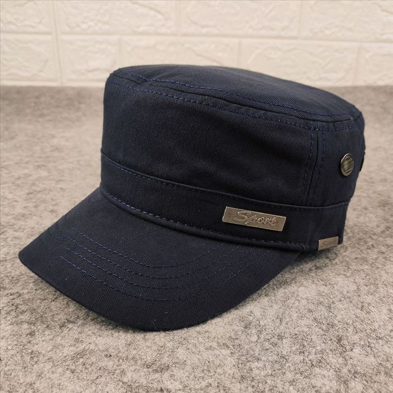 Wind flat top hat big head circumference military hat breathable men's hat casualfashiontrendyplus sizemen's hat