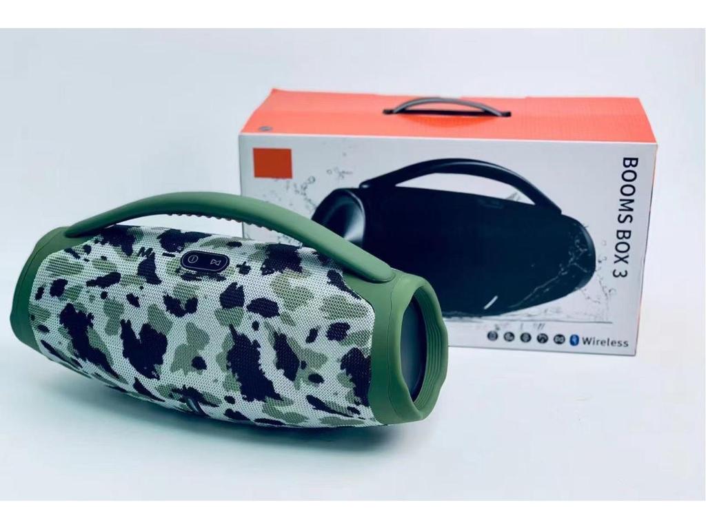 BOOMS BOX3 War God 3. Gen Tragbarer Bluetooth-Lautsprecher mit Kartenslot & Starkem Bass