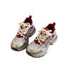 Internet Celebrity Popular Dad Shoes Women 2025 Spring New Korean Version Wear-resistant Heightening Sports Shoes Super Fire Breathable Casual Shoes