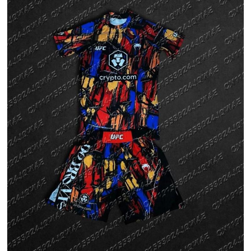 MMA Boxing Shorts Set Men Women - Stretchable Athletic Training Gear Muay Thai Kickboxing Wrestling Fitness