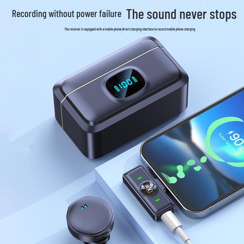 Wireless Lavalier Microphone for Outdoor Live Recording with Noise Reduction