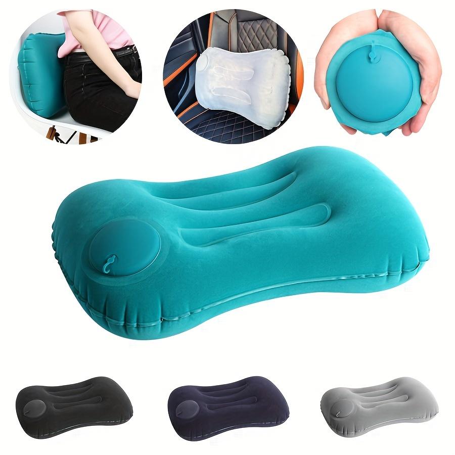Cuscino Gonfiabile Multifunzionale • Cuscino da Collo Pieghevole Portatile a Pressione • Sonno Confortevole Ovunque, in Qualsiasi Momento • Adatto per Viaggi, Casa, Lavoro