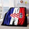 Coperta portatile/morbida per la Fiera del Calcio Croato, coperta da letto, adatta per viaggi, campeggio, soggiorni, uffici, divani, regali per tifosi