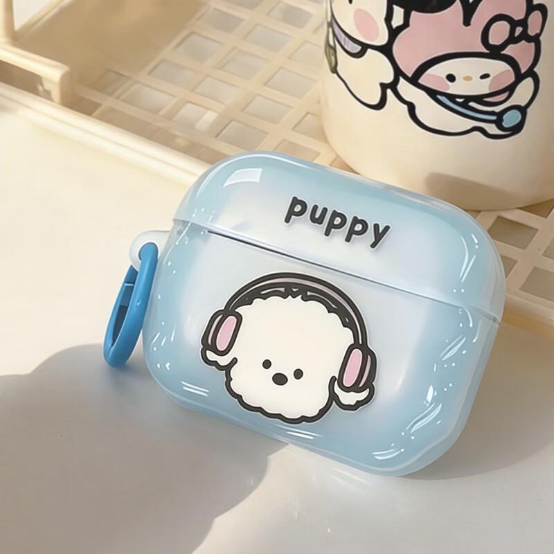AirPods 4 Cute Dog Design TPU Protective Case