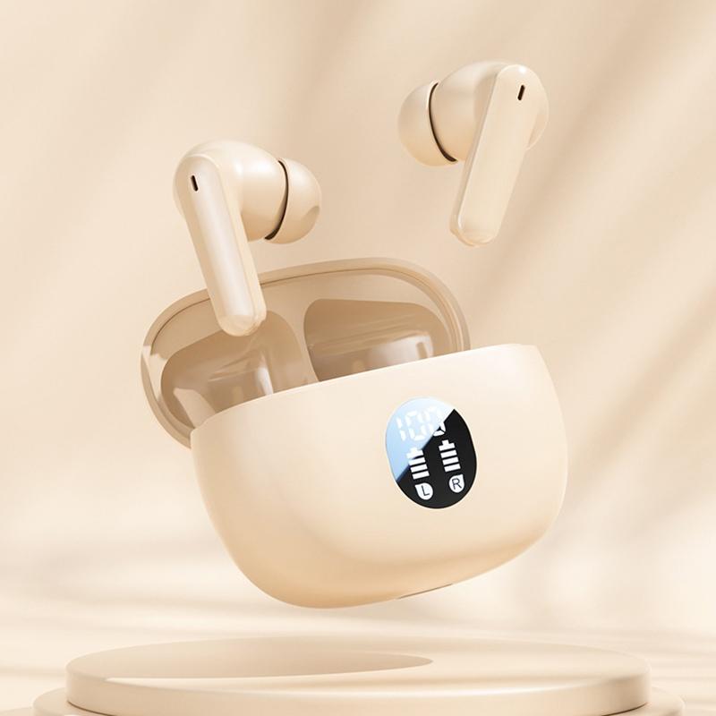 Sports Earphones High-End Noise-Cancelling Headset Wireless Bluetooth 5.3 Earbuds With Digital Display In-Ear Touch Headphones