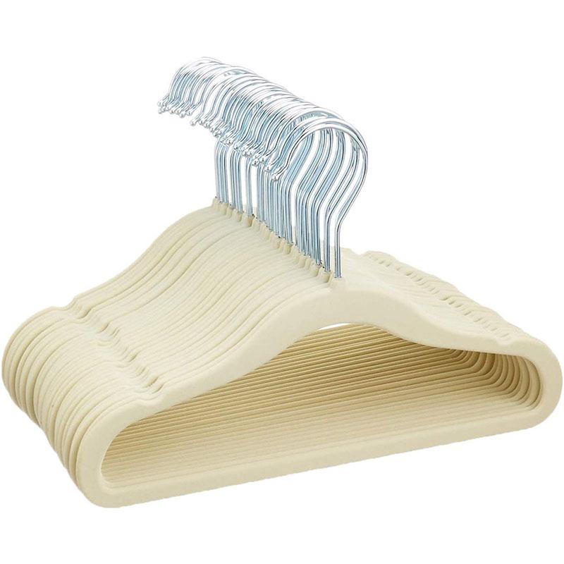 10Pcs /Lot 30 Cm 35cm Custom Wholesale Children's Baby Velvet Clothes Hanger Store Wardrobe Home Clothing Store Organization