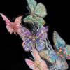 Zaomao 3D Gold Foil Sticker Pack: Butterfly and Flowers Series Decorative Stickers for Journals
