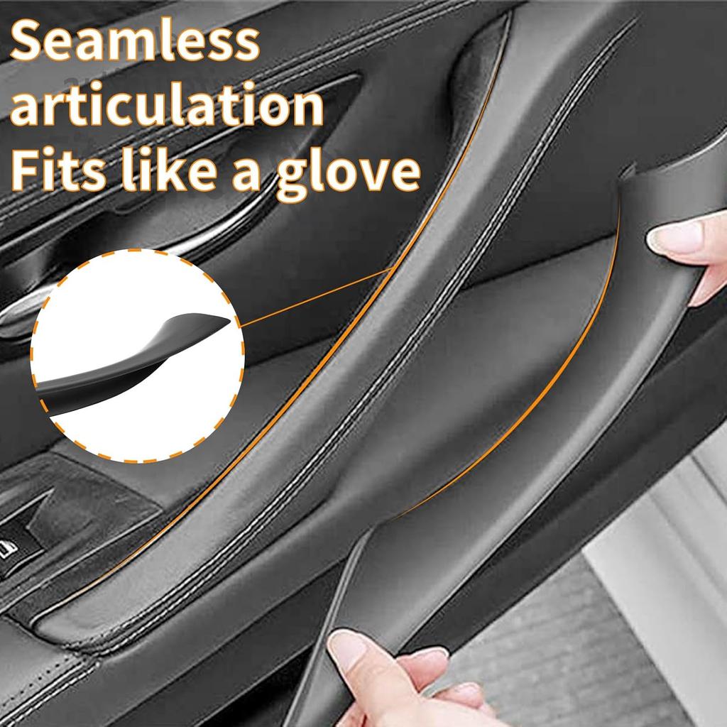 7Pcs No-Remove Interior Door Pull Handle Sticky Cover For BMW 5 Series F10/F11 520,523,525,528,530,535 (2010-2016) Fits Driver & Passenger Side