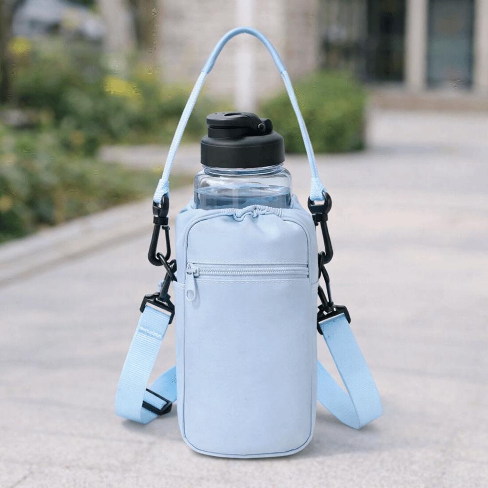 Alça de Ombro Ajustável Bolsa Transversal para Garrafa de Água Bolsa Transportadora de Garrafa de Água Atividades ao Ar Livre
