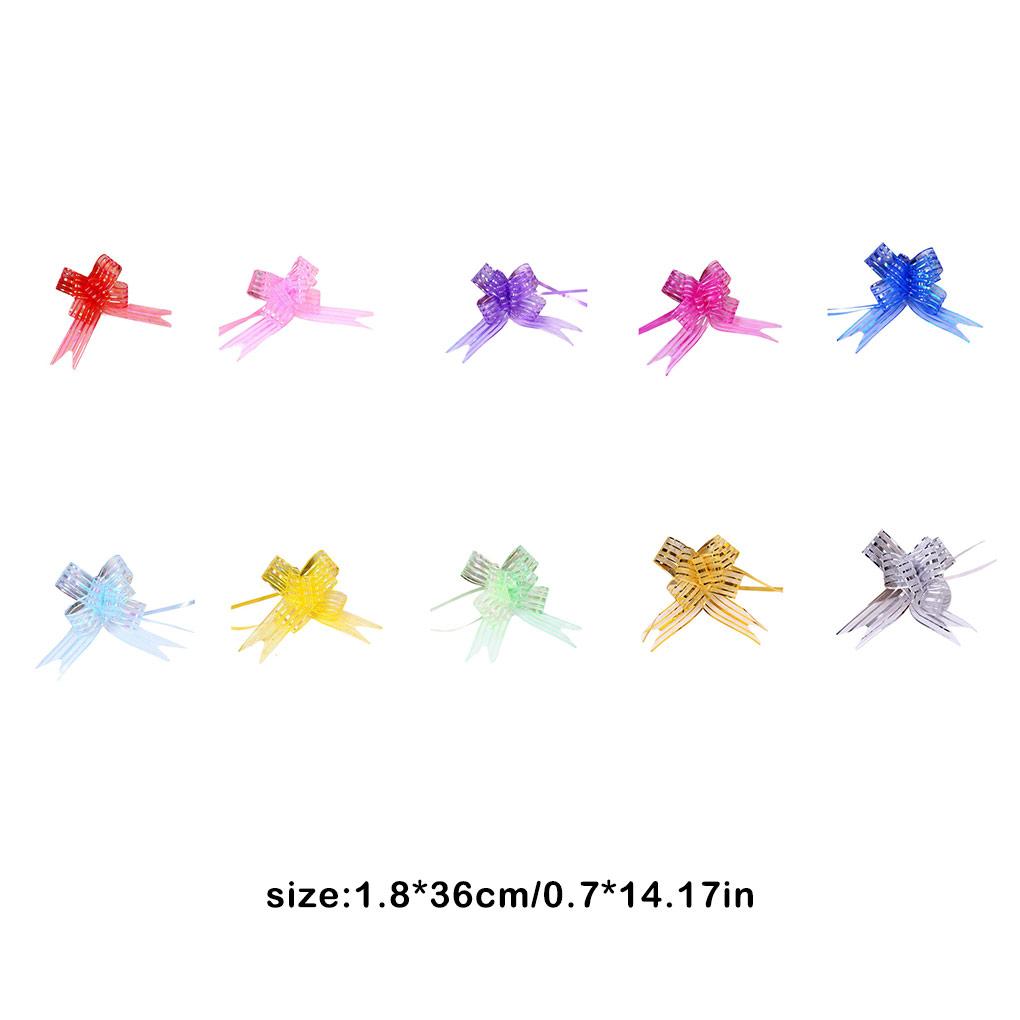 10pcs Pull Bow Beautiful Lightness Colorful Garland Romantic Handmade Ornament Latte Art Wedding Birthday Gifts Cupboard Handle