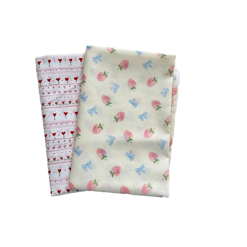 Digital Printed 100% Cotton Korean Cartoon Floral Fabric for Women's, Children's, and Adult Clothing