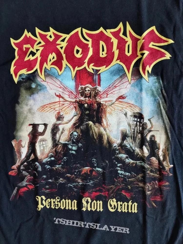 Exodus Persona Non Grata черная ретро-стиль хлопковая рубашка унисекс S-5XL унисекс футболка XXXL
