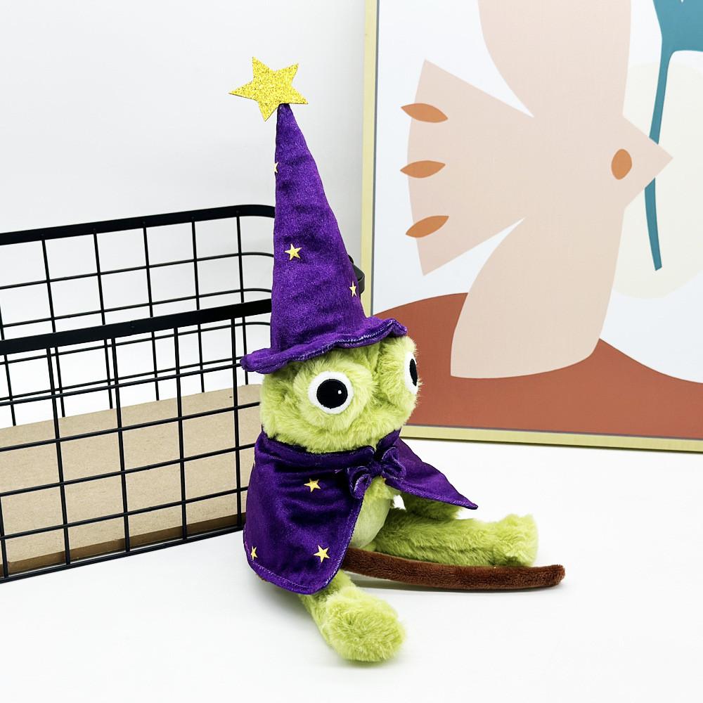 Moonlight Frog Manor Wizard Plush Toy Pp Cotton Filling For Playroom And Gift