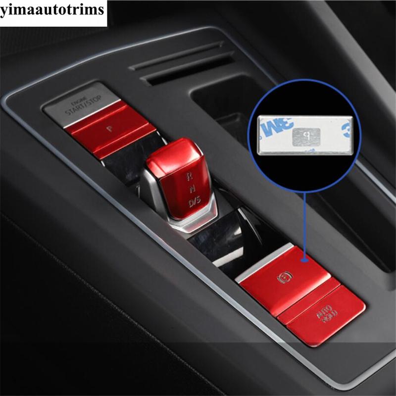 Car Central Gear Shift Engine P Button Decoration Cover Trim Metal Interior Accessories For VW Volkswagen Golf 8 MK8  - 2024
