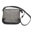 Shoulder Bag Canvas Black Women Used
