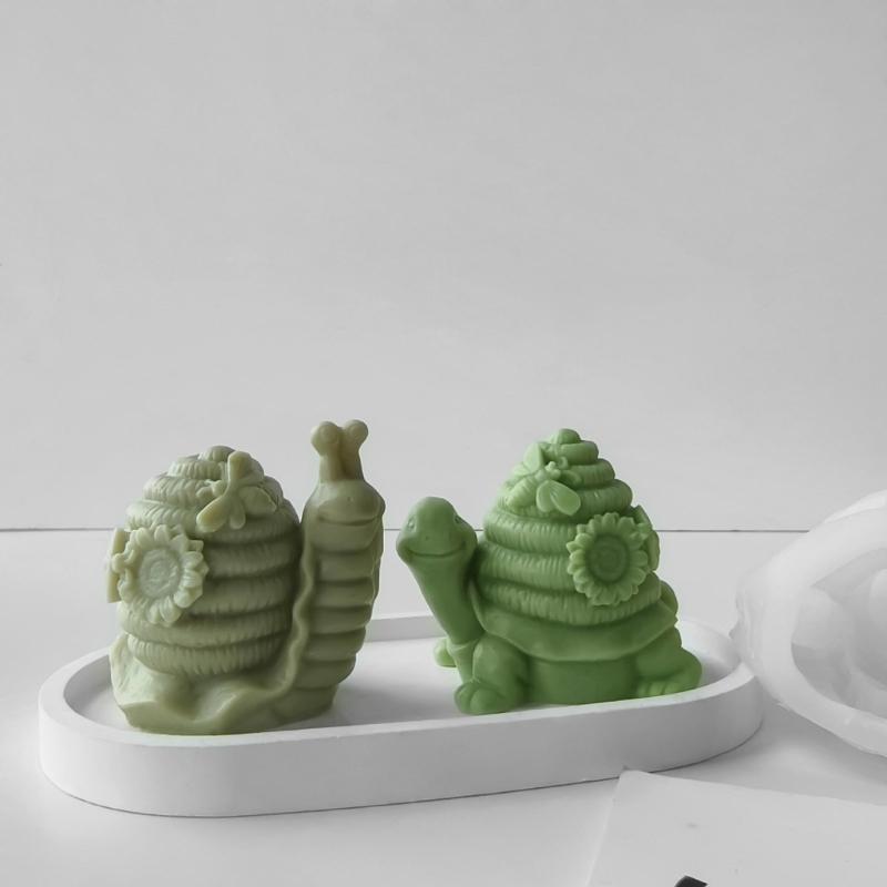 Turtles Snail Shaped Mold Silicone Mold for Candle and Soap Making High Temperature Resistant Aromatherapy Mould