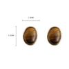 Vintage Stud Earrings with Oval Tiger Eye Stone for Women, Fashionable and Elegant Ear Jewelry In Artistic Miladi Style