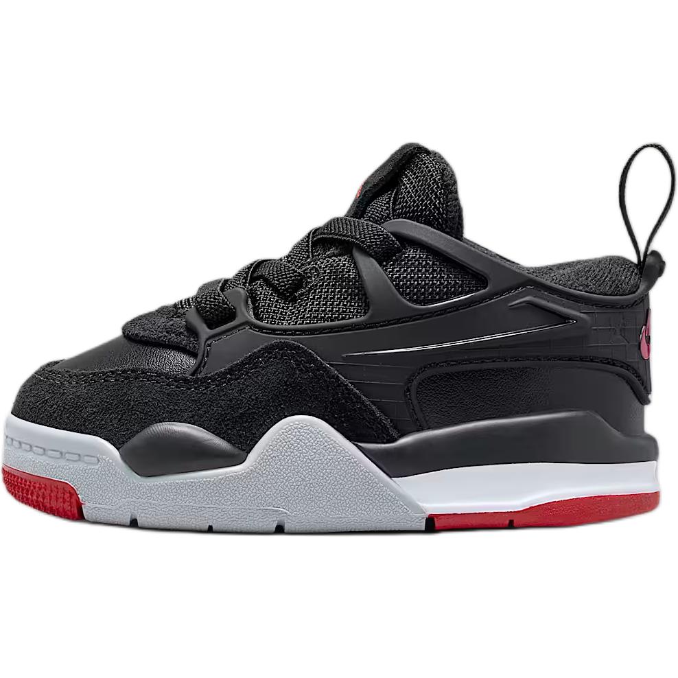 New Jordan Air Jordan 4 Abrasion Resistant Low Top Toddler Shoes Black Infant And Toddler FQ7937-061