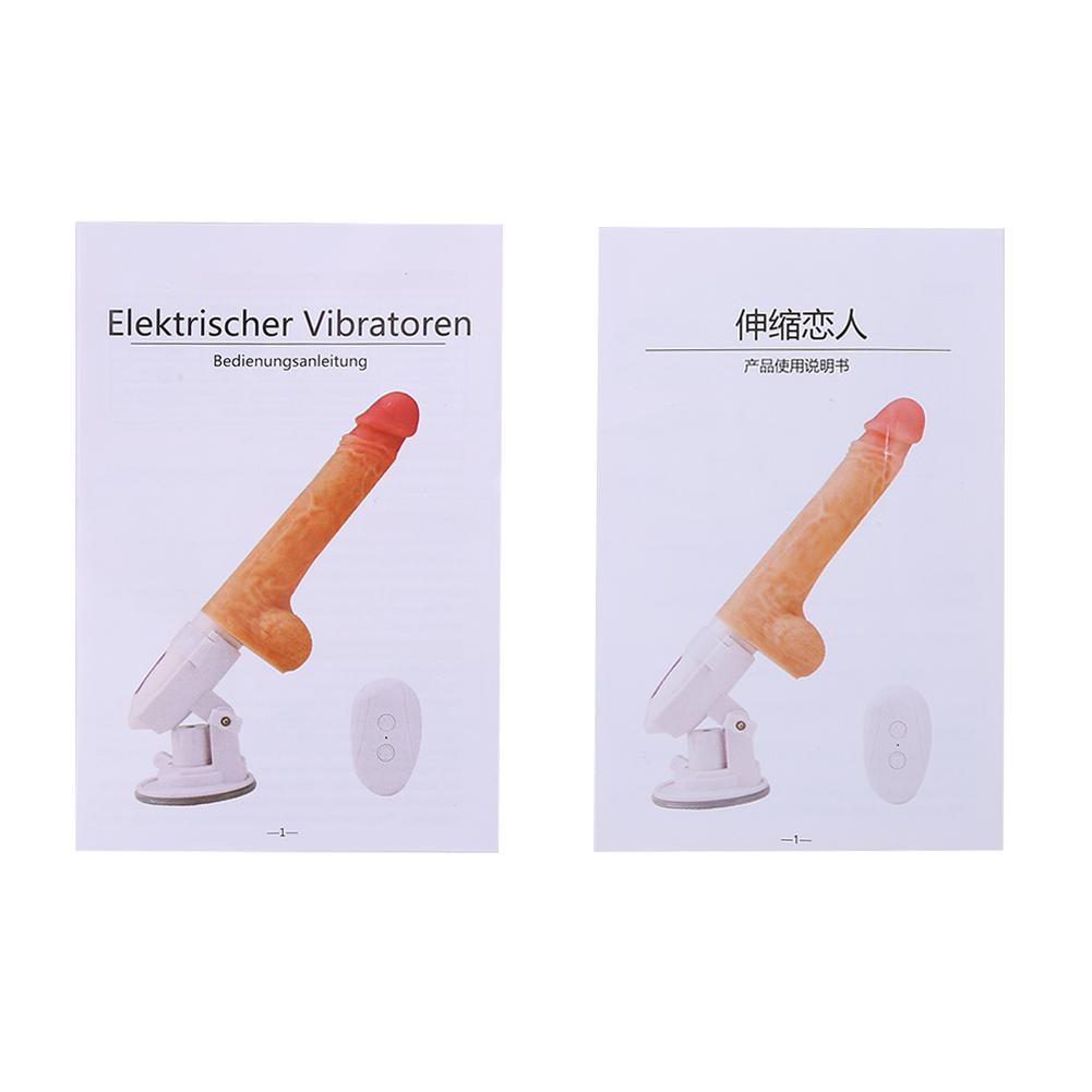 Exkluzivní silikonové vibrační masturbátory pro ženy s teleskopickým a vibračním režimem, sexuální hračky pro dospělé, typ 2