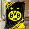Coperta a tema Borussia Dortmund Morbida coperta in pile di flanella Calda e leggera coperta da divano/letto per la casa