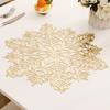 6pcs Hollow Table Mat Heat Resistant Insulation Pad Table Decoration Snowflake Placemat  Restaurant