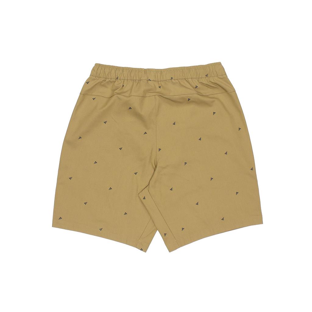 Adidas Logo Print Sports Casual Shorts Men Bottoms Olive-Green GP0947