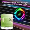 Car air outlet aromatherapy rhythm light car mounted perfume pickup light voice controlled music atmosphere light
