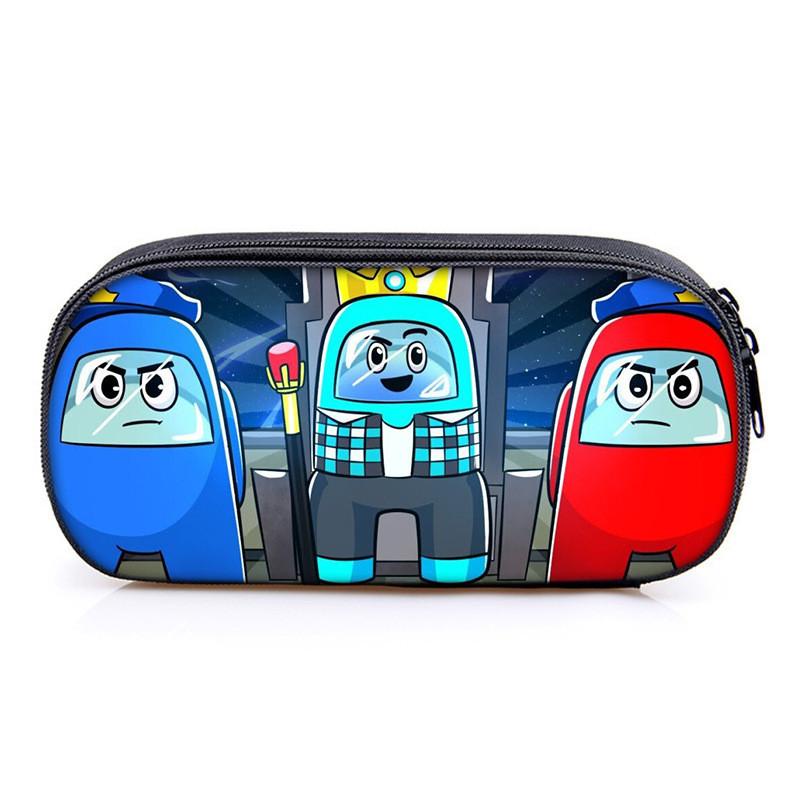 Among Us Game Characters Print Single Layer Stationery Storage Bag For Students