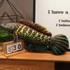 3d Esox Piranha Trout Fish Plush Toy Stuffed Doll Cartoon Decoration Gift Kids