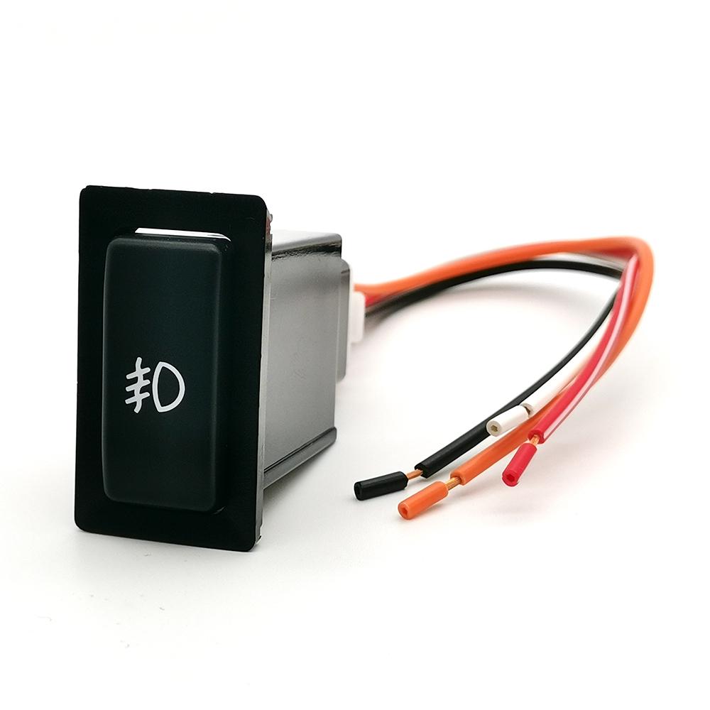 1PC Car LED DRL Lamp Power On Off Switch Radar Fan Switch Button with Cable For Toyota FJ Cruiser LC95 2002 For HINO 500/700
