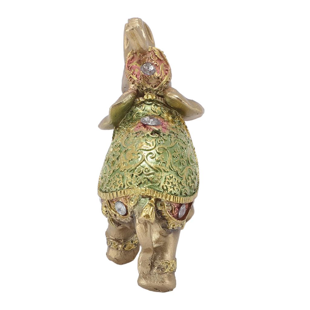 Elephant Statue Wealth Lucky Feng Shui Elephant Figurine Home Decor House Warming Present TV
