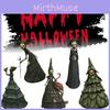 Halloween Witches Ghost Decorations Horror Props Garden Ornament Craft Resin