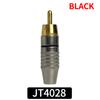 Solderless Gold RCA Plugs - Metal AV Connectors for Amplifier, Speaker, Audio Video - DIY Easy Install