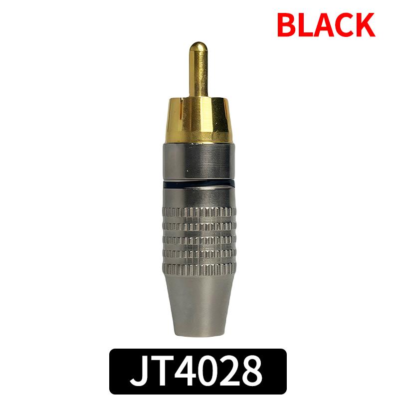 

Solderless Gold RCA Plugs - Metal AV Connectors for Amplifier, Speaker, Audio Video - DIY Easy Install 4 PCS